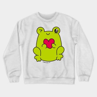 cute frog, kawaii frog cartoon Crewneck Sweatshirt